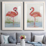 " Flamingo I " 2 - Pieces