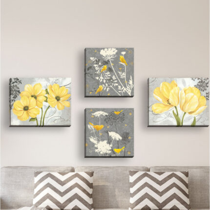 ” Floral And Botanical ” by Pamela Gladding & Jill Meyer 4 – Pieces - Chic Decora