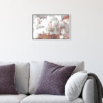 " Floral And Botanical Rose Gold Feast, Glam White " by Oliver Gal