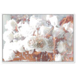 " Floral And Botanical Rose Gold Feast, Glam White " by Oliver Gal - Image 2