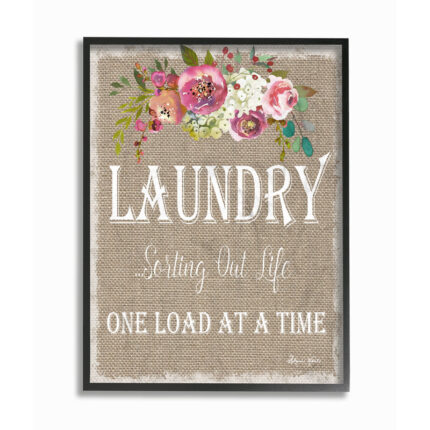 ” Floral Laundry Sorting Life “ - Chic Decora