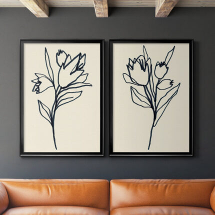 ” Floral Marker I ” 2 – Pieces - Chic Decora