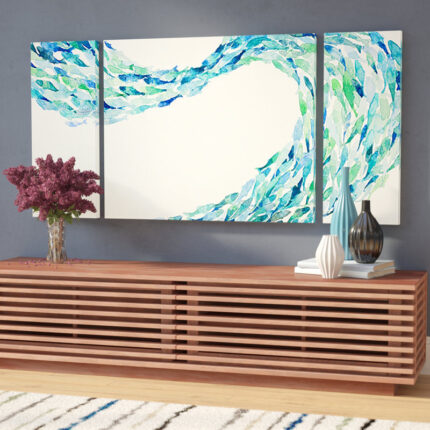 ” Flow ” by Norman Wyatt Jr. 3 – Pieces - Chic Decora