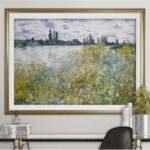 " Flowers On The Banks " by Claude Monet