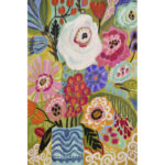 " Fresh Flowers In Vase II " by Karen Fields Painting Print