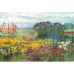 " Garden Border " by Carol Rowan Painting Print