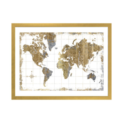 ” Gilded Map “ - Chic Decora