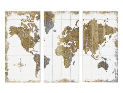 ” Gilded Map ” by All That Glitters - Chic Decora