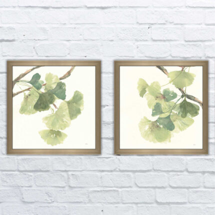 ” Gingko Leaves I Light ” 2 – Pieces - Chic Decora