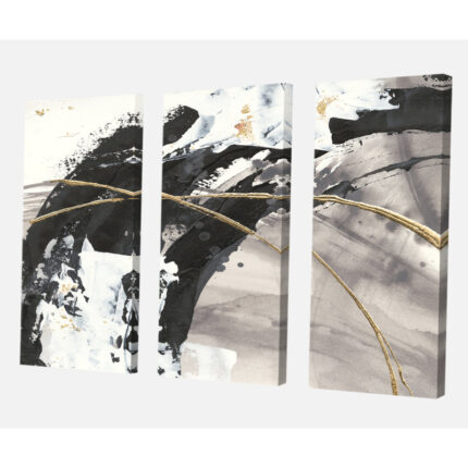 ” Glam Painted Arcs I ” 3 – Pieces - Chic Decora