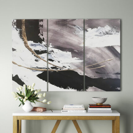 ” Glam Painted Arcs II ” 3 – Pieces - Chic Decora