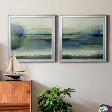 ” Glistening Meadow Detail I ” 2 – Pieces Painting Print - Chic Decora