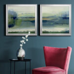" Glistening Meadow Detail I " 2 - Pieces Painting Print - Image 2