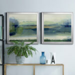" Glistening Meadow Detail I " 2 - Pieces Painting Print - Image 3