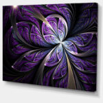 " Glittering Purple Fractal Flower " - Image 2