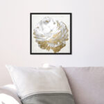 " Gold And Light Floral White " by Oliver Gal - Image 3