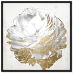 " Gold And Light Floral White " by Oliver Gal - Image 4