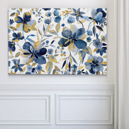 ” Golden Indigo Garden “ - Chic Decora