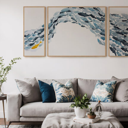 ” Goldfish ” by Norman Wyatt Jr. 3 – Pieces - Chic Decora