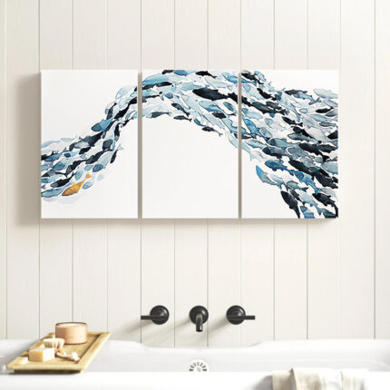 ” Goldfish ” by Norman Wyatt Jr. 3 – Pieces - Chic Decora