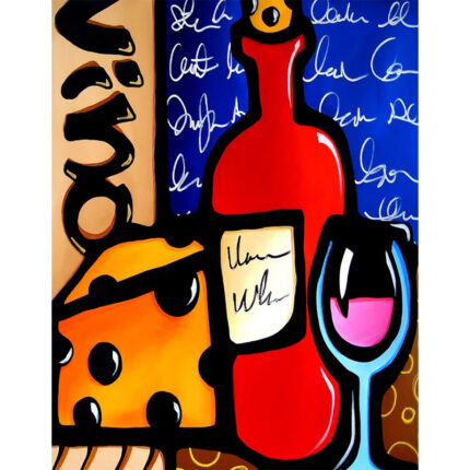 ” Good To Me – Wine And Cheese ” by Tom Fedro - Chic Decora