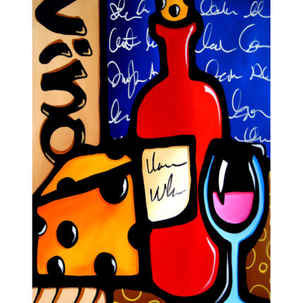 ” Good To Me – Wine And Cheese ” by Tom Fedro - Chic Decora