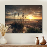 " Grassy And Beach Sunset " - Image 2