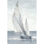 " Gray Seas I " by Ethan Harper Painting Print - Image 2