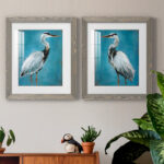" Great Blue Heron I " 2 - Pieces