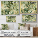 " Green Luxury Abstract Fluid Art I " by Designart - Image 7