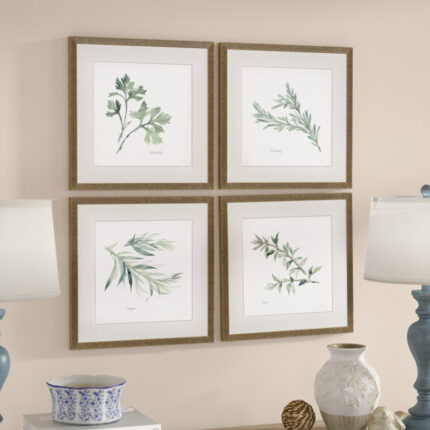 ” Herbs ” 4 – Pieces - Chic Decora