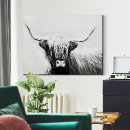 ” Highland Longhorn ” Painting Print - Chic Decora