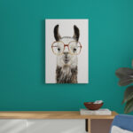 " Hip Llama III " by Victoria Borges Painting Print