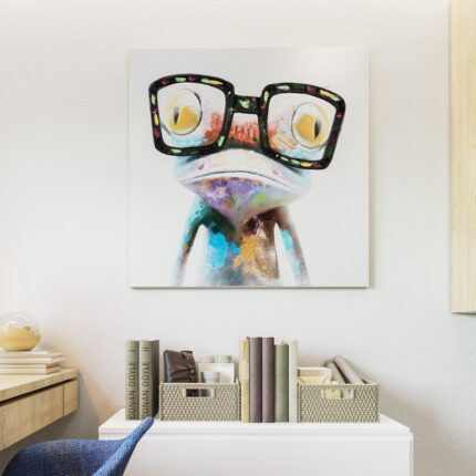 " Hipster Froggy " Painting Print