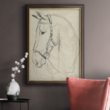 ” Horse In Bridle Sketch II “ - Chic Decora