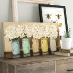 " Hydrangeas In Mason Jars " by Jenny Thomlinson - Image 2