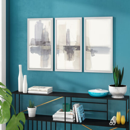 ” Improvisation II Gray ” 3 – Pieces - Chic Decora