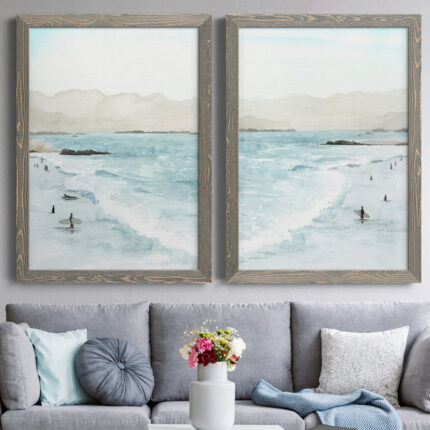 ” In The Surf I ” 2 – Pieces Painting Print - Chic Decora