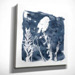 " Indigo Bird I " Painting Print