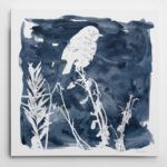 " Indigo Bird I " Painting Print - Image 2