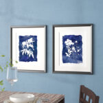 " Indigo Botanical " 2 - Pieces Painting Print