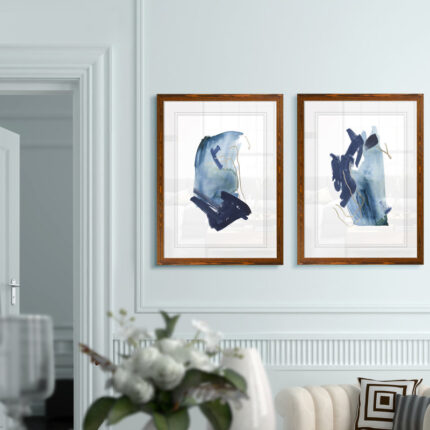 ” Indigo Collide III ” by Vincent Van Gogh 2 – Pieces - Chic Decora