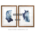 " Indigo Collide III " by Vincent Van Gogh 2 - Pieces - Image 3