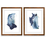 " Indigo Collide III " by Vincent Van Gogh 2 - Pieces - Image 4