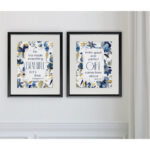 " Indigo Scripture I " 2 - Pieces - Image 5