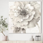 " Indigold Grey Peonies I "