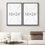 " Industrial Grunge Gray Line Art Abstract Geometric Graffiti & Street Wall Art. " 2 - Pieces - Image 4