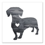 " Ink Silhouette Dachshund " - Image 2
