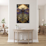 " Irises And Dragonfly " - Image 3