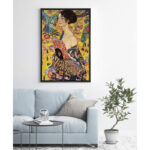 " Lady With Fan " by Gustav Klimt - Image 2
